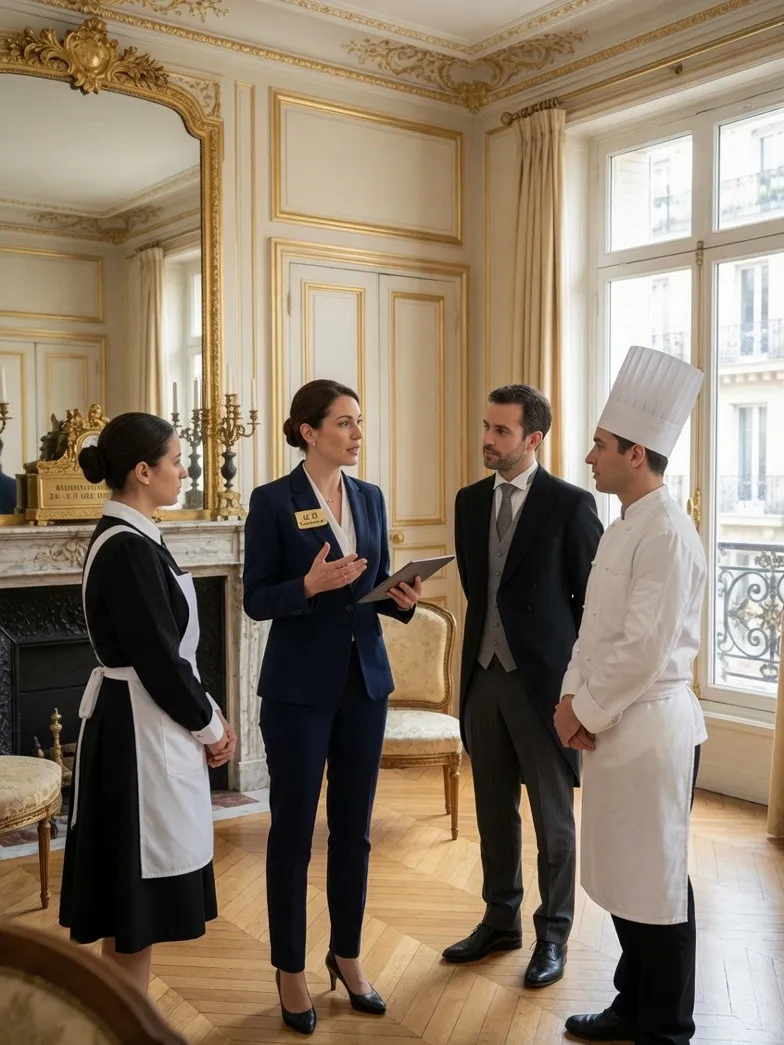 Table dressée dans une maison privée